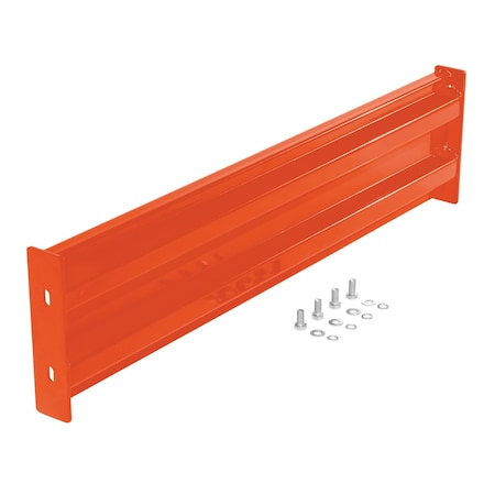 Vestil Bolt-On Style Guard Rail 4 Ft Orange GR-F2R-BO-4-OR